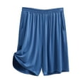 thumbnail image 1 of PEASKJP Men's Shorts Casual Men's Classic Cargo Stretch Short Casual Summer Shorts (Blue,L), 1 of 3