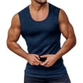 thumbnail image 1 of PEASKJP Men's Tank Tops Graphic Mens Camo Muscle Tank Top Gym Work Out Super Thick (Navy,S), 1 of 4
