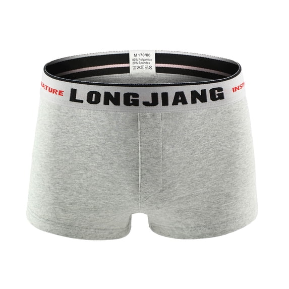 PEASKJP Men's Underwear Men's Perfomance Cool Dry Mesh Underwear Boxer Trunk (Grey,S)