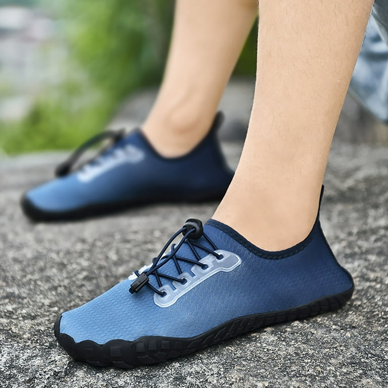 PEASKJP Mens Dress Shoes Men's Lightweight Breathable Soft Bottom Non Slip  Training Sneaker Men Flats Sneakers Blue 9