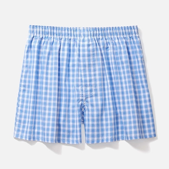 PEASKJP Mens Panties Big and Tall Men's Underwear - ULTRA Boxer Briefs with Built-In BallPark Pouch Support (Light Blue,M)