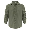 thumbnail image 1 of PEASKJP Mens Shirt Men's Long Sleeve Printed Button Down Winter Dress Shirts (Green,XXL), 1 of 4