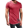 thumbnail image 1 of PEASKJP Mens T Shirts Casual Graphic Men's Slim Fit Short Sleeve Crewneck T Shirt Summer Tees (Watermelon Red,4XL), 1 of 3