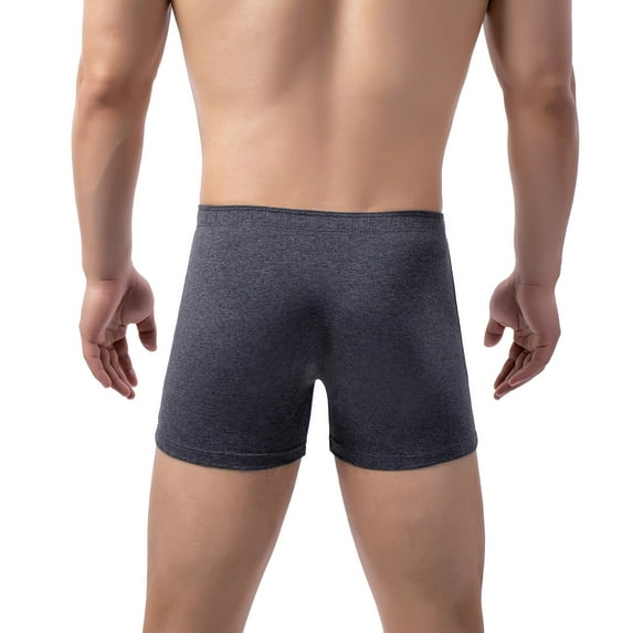 PEASKJP Mens Underpants Men's Ultra Soft Mesh Quick Dry Sports Underwear Breathable Boxer Briefs (Dark Gray,XXL)