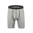 thumbnail image 1 of PEASKJP Mens' Underwears Big and Tall Men's Cotton Stretch Low Rise Trunk (Grey,S), 1 of 3