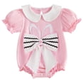 thumbnail image 1 of PEASKJP New Born Clothes Baby Girl Summer Baby Girls Bodysuit Print Halter Romper Floral Jumpsuit Infant Summer Clothes,Size 0-3 Months, 1 of 7