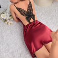 thumbnail image 1 of PEASKJP Nightgowns for Women Dresses for Women with Pockets Housecoat Sleeveless Dress (Red,S), 1 of 4