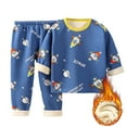 thumbnail image 1 of PEASKJP Pajamas for Kids Boys Girls Pajama Sets Toddler Soft Pajamas Toddler Cartoon Prints Long Sleeve Kid Sleepwear Sets (Blue,7-8 Years), 1 of 4
