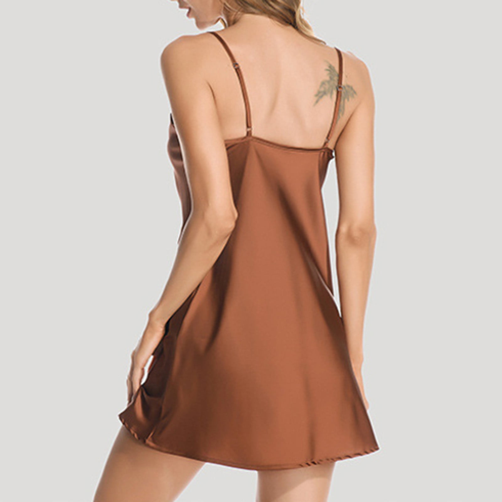 IZZY+TOBY Women's 100% Cotton Nightgown - Sleeveless, Long, Mid-Calf Sleepwear (Green, X-Large)