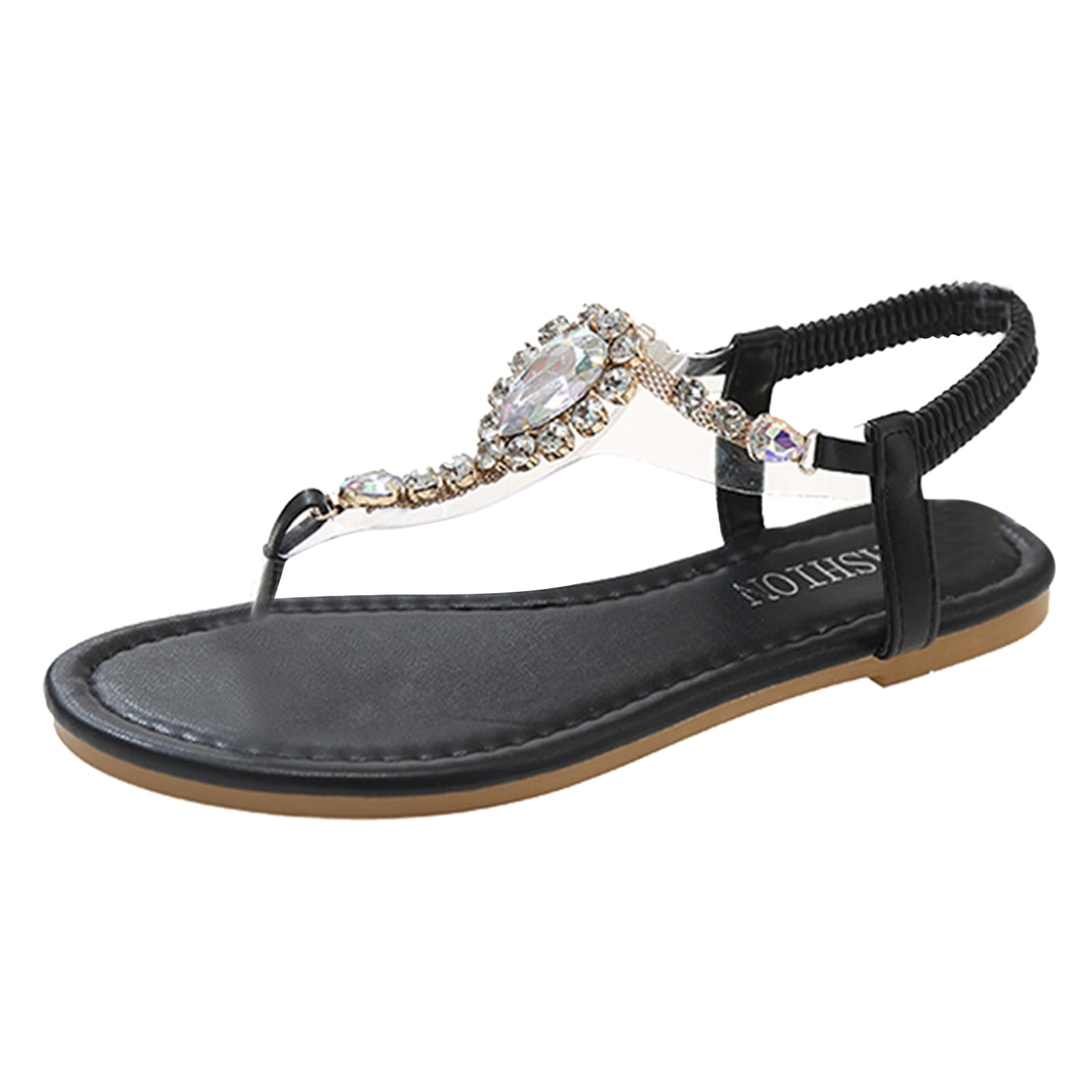 Clear studded gladiator sandals sales