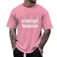 thumbnail image 1 of Razzly Men's Graphic T Shirts Casual Short Sleeve Tee Comfortable Summer Round Neck Top for Daily Wear with Unique Print(Pink,3XL), 1 of 6