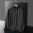 thumbnail image 1 of PEASKJP Shirts for Men Fashion Dress Shirt for Men Casual Button Down Long Sleeve Shirts (Black,4XL), 1 of 5