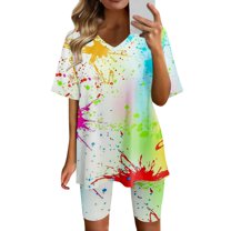 PEASKJP Short Set for Women Casual Summer Womens 2 Pieces Vintage Shirts and Shorts Set Outfit Button Down Beach Suit Quick Dry for Summer Party (White,XXL)