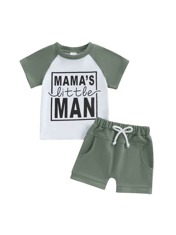 Outfits Sets for Newborn Boy Baby Boy Summer Clothes Short Sleeve Shirt Shorts Set,Size 2-3 Years