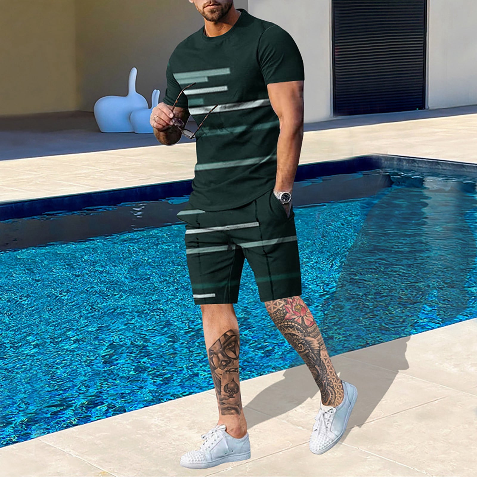 PEASKJP-Short-Sets-Men-s-Polo-