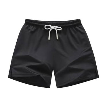 PEASKJP Shorts Men Casual Men's Performance Comfort Flex Cargo Short for Summer Shorts (Black,3XL)