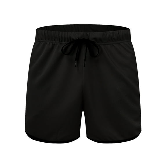 PEASKJP Shorts Men Casual Men's Pleat Front Hidden Expandable Waist Short-Regular and Big & Tall Sizes (Black,XXL)