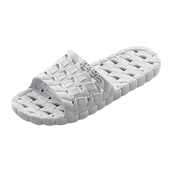 PEASKJP Slides Sandals for Men Non Slip Soft Thick Open Toe Shower Sandals Slip On Sandals Grey 45