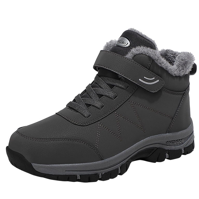 Outdoor. Men. Black/Gray Snow Boots. Size 10. Amazon.com | NORTIV 8 Men main image 4