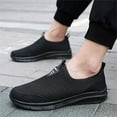 thumbnail image 1 of PEASKJP Sport Running Shoes for Men Mesh Breathable Casual Outdoor Work Shoes Jogger Sneakers,Black,8, 1 of 5