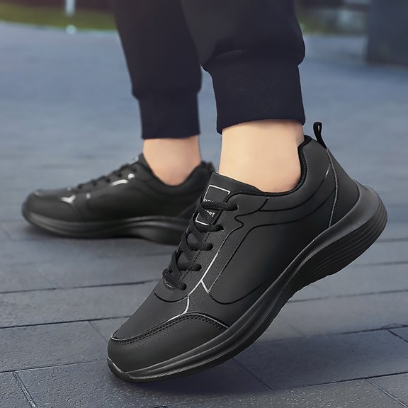 PEASKJP Sport Running Shoes for Men Non Slip Shoes Comfortable Walking Shoes Shoe,Black,10