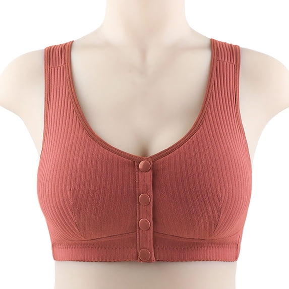 PEASKJP Sports Bras Anti-Slip Seamless Bras for Women Wirefree Comfortable Padded Push Up Back Smoothing Bra Plus Size Lingerie for Women B 36