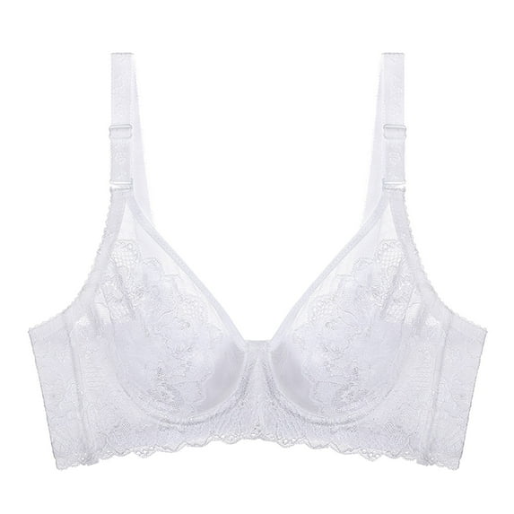 PEASKJP Sticky Bras for Women Snugly Low-Cut T-Shirt Bra Convertible Underwire Bra Convertible Underwire T-Shirt Bra Plus Size Lingerie XX-L White