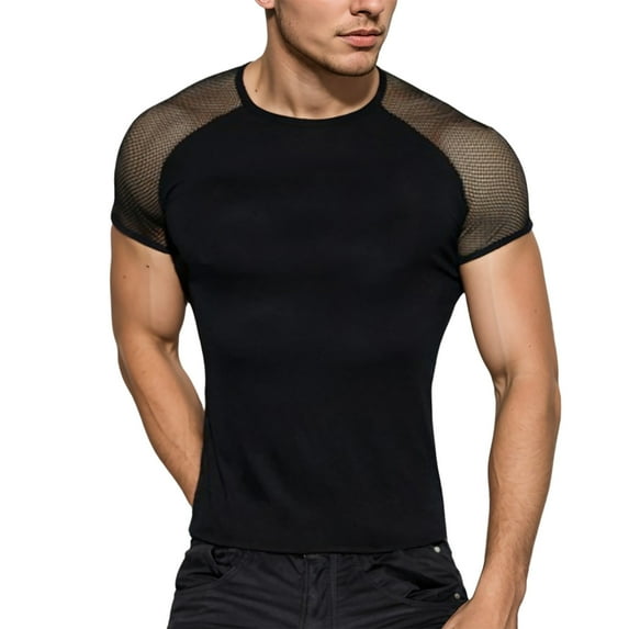 Razzly Men T Shirts Men's Black Sleeve Breathable Casual Style Straight Short Sleeve T Shirt for Comfortable Everyday Wear & Stylish Outfits(Black,3XL)