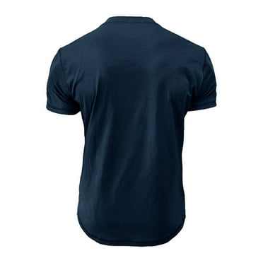 PEASKJP T-Shirts for Men Men's Active Quick Dry Crew Neck T Shirts Running Gym Workout Short Sleeve Tee Tops Bulk (Blue,L)
