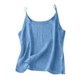 thumbnail image 1 of Razzly Beach Tops for Women Bar Tops for Women Athletic High Neck Tops for Women Athletic Crop Back Cropped Tops for Women Girl Tops 6x Top Adjustable Tops for Women Athletic Undershirt(Blue,4XL), 1 of 5