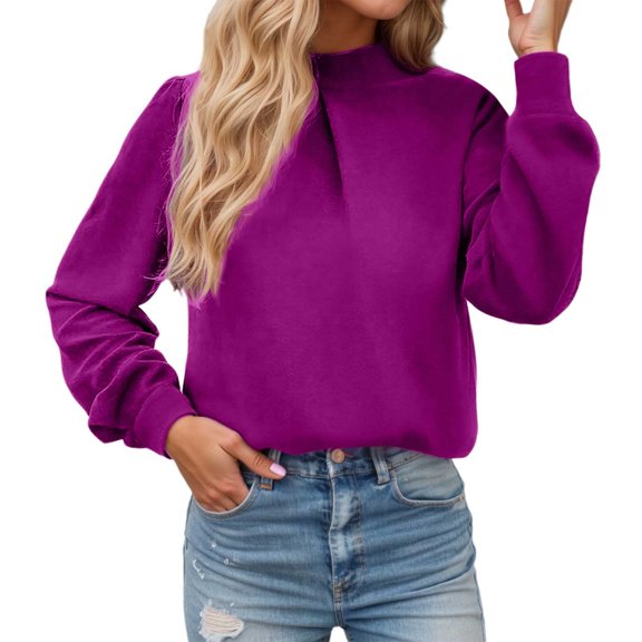 Razzly Women's Casual Short Sleeve T Shirt Soft Breathable Basic Tee Stylish Fit Comfortable Everyday Wear Loose Fit Neck Top(Purple,M)