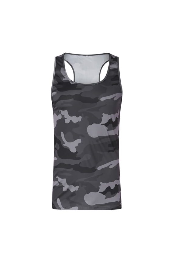 Tank Top Men Graphic Men's Letter Slogan Crop Tank Top Sleeveless Round Neck Hot Club Shirts Top (Dark Gray,XL)