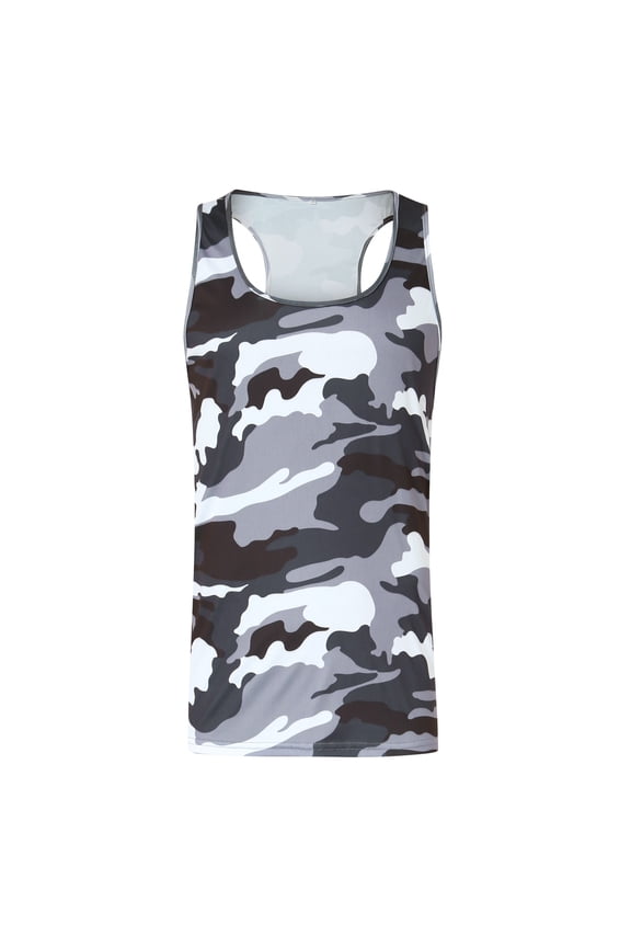 Tank Tops Men Beach Mens Tank Tops Cowl Neck Sleeveless T Shirts Loose Casual Summer Beach Basic Tank Shirts for Summer (Grey,L)