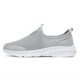 thumbnail image 1 of PEASKJP Tennis Shoes for Men Sport Sneakers Casual Outdoor Casual Walking Shoes Non Slip Work Shoe,Beige,8, 1 of 5