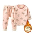 thumbnail image 1 of PEASKJP Toddler Boy Pajamas Toddler Boys Pajamas Cotton Kids Train 2 Piece Pjs Sleepwear Set Boy Clothes Sets (Light Pink,6-7 Years), 1 of 4