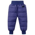 thumbnail image 1 of PEASKJP Toddler Hiking Pants Toddler Boy Pants Joggers Sweatpants for Baby Boys Soft Casual Cargo Pants with Drawstring Blue,6-12 Months, 1 of 9