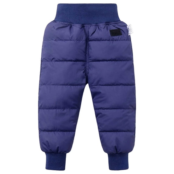PEASKJP Toddler Hiking Pants Toddler Boy Pants Joggers Sweatpants for Baby Boys Soft Casual Cargo Pants with Drawstring Blue,6-12 Months