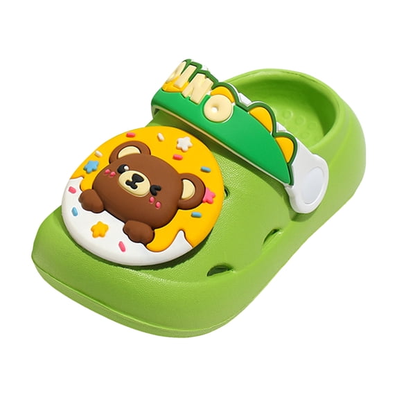 PEASKJP Toddler House Slippers Kids Slippers Toddler House Slippers Slipper Slippers Soft Indoor Girls Boys Slipper (Green,6.5)