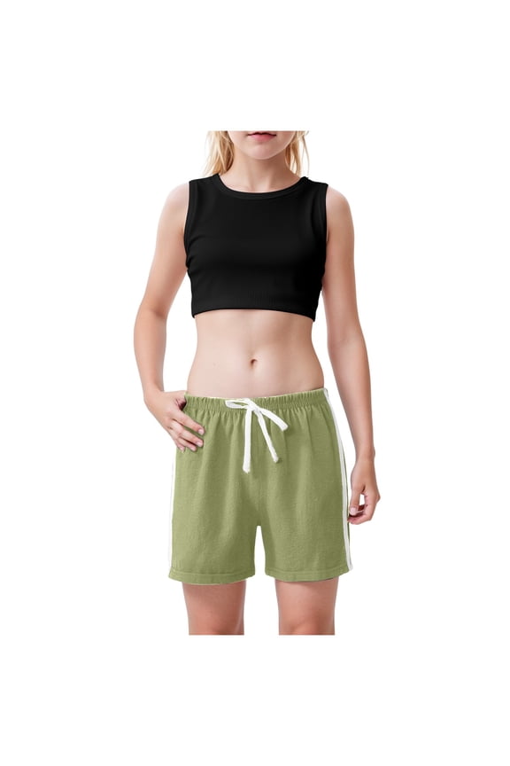 Toddler Kids Lightweight Breathable Jogger Shorts Summer Hawaii Beach Shorts Elastic Waist Causal Shorts 2-12 Years (Green,3-4 Years)