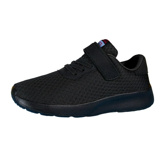 PEASKJP Toddler Shoes Boys Toddler Shoes Boys Shoes Kids Breathable Sneakers Tennis Shoes Slip on Shoes,Black 7-8 Years