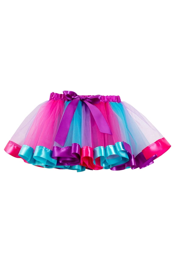 Toddler Tutus for Girls Layered Tulle Tutu Skirt for Girls Ballet Dressing Up Kid Tutu Skirt,Purple 12-15 Yesrs