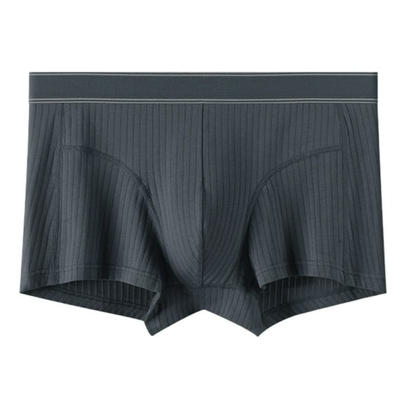 PEASKJP Underpants for Men Men's Underwear Ultra Soft Comfy Breathable Bamboo Rayon Trunks (Dark Gray,3XL)