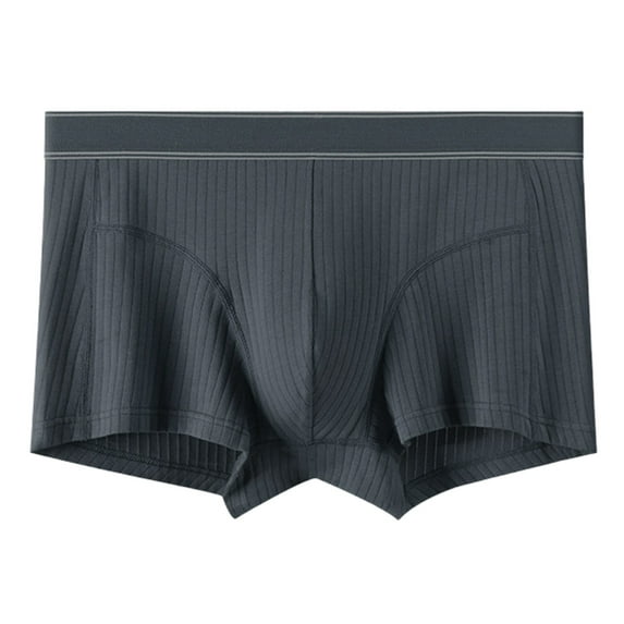 PEASKJP Underpants for Men Men's Underwear Ultra Soft Comfy Breathable Bamboo Rayon Trunks (Dark Gray,3XL)