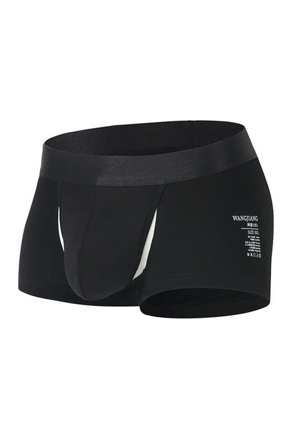 Underpants for Men Mens Boxer Briefs Merino Wool Underwear Base Layer for Men (Black,3XL)