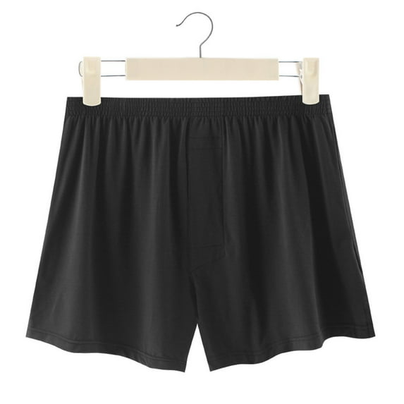 PEASKJP Underwear Men Men's Cotton Underwear Gift Box Briefs - Trunks - Boxer Briefs (Black,XXL)