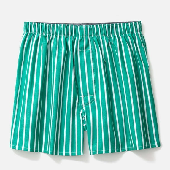 PEASKJP Underwear for Men Men's Breathable Cotton Underwear Separated Pouch Colorful Everyday Boxer Briefs (Green,XXL)