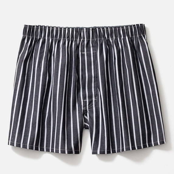 PEASKJP Underwear for Men Mens Tagless Boxer With Exposed Waistband (Black,XL)