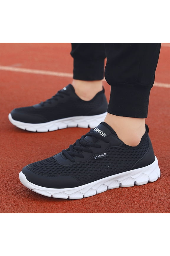 Walking Shoes for Men Slip-on Sneaker Lightweight Trainers Sneakers Low-Top Sneakers,Black,11