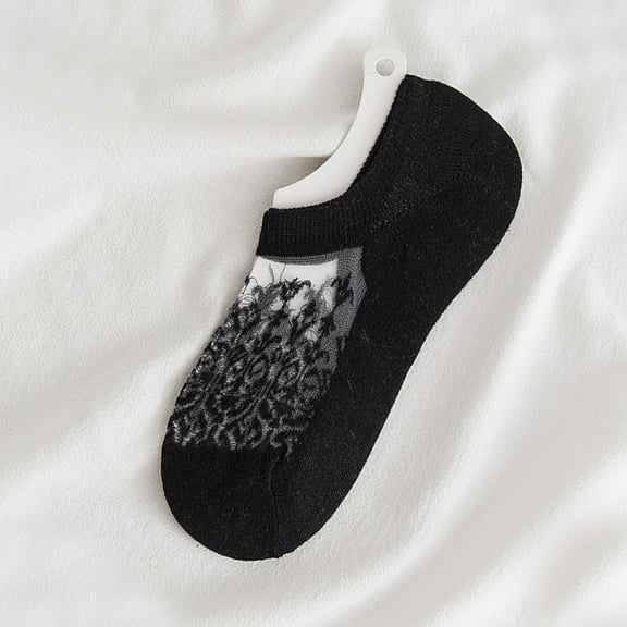 PEASKJP Women Socks No Show Ankle Athletic Running Socks Low Cut Socks for Men and Women (Black,One Size)