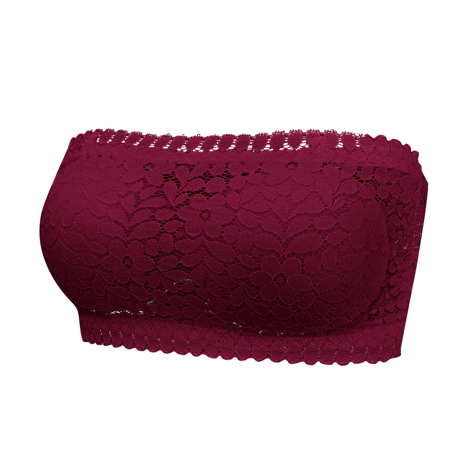 PEASKJP Women Stretch Strapless Bras Breathable Women's Strapless Bra Non-Slip Silicone Bandeau